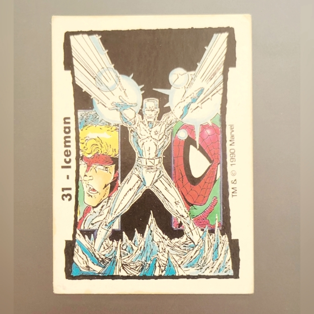 1990 Spider-Man Comic Images Marvel Todd McFarlane Series 2 Iceman #31